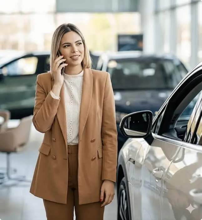 Klijentkinja telefonom rezerviše Taxi Transfer Novi Sad